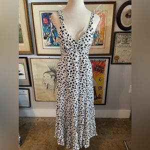 HYFVE Dalmatian Spotted Halter Top Dress
